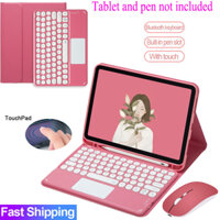 Ốp Lưng Có Bàn Phím Touchpad Cho iPad 5th 6th 7th Gen 8th 9th Thế Hệ 10th Bluetooth Touch pad Bàn Phím Chuột Cho iPad Air 2 3 4 5 Air11 M2 Pro 9.7 10.5 11 M4 2024 Vỏ