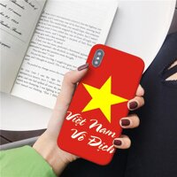 Ốp lưng cổ động bóng đá Việt Nam dành cho iPhone 6  6S  6 Plus  6S Plus  7  7 Plus  8  8 Plus X  XS  XR  XS Max - Việt Nam Vô Địch - Iphone 11 Pro Max