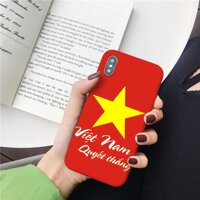 Ốp lưng cổ động bóng đá Việt Nam dành cho iPhone 6  6S  6 Plus  6S Plus  7  7 Plus  8  8 Plus X  XS  XR  XS Max - Việt Nam Quyết Thắng - Iphone XR