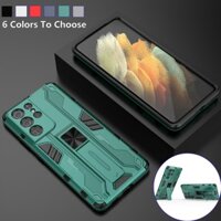 Ốp lưng cứng 3D chống sốc có chân đỡ nam châm bảo vệ cho Samsung Galaxy S21 Plus S21 Ultra S21Plus S21Ultra S21+