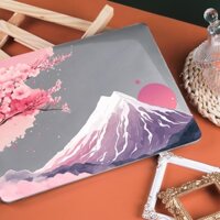 Ốp Lưng Cứng In Pha Lê Tuyết Màu Hồng Tương Thích Cho MacBook Cover Pro 14 16 2024 M4 M3 A3112 A3401 A3403 Air 13 15 A2681 M2 A3113 3114 A2941 Pro 13 inch A2338 A2337 M1 2020