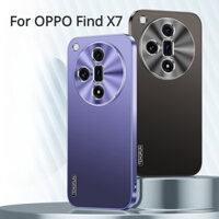 Ốp Lưng Cứng PC Matt Sang Trọng Cho OPPO Find X7 Ultra FindX6 Pro Reno11pro Ống Kính Kim Loại TPU Vỏ Điện Thoại Chống Sốc