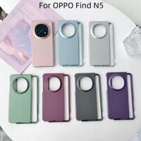Ốp lưng cứng PC mờ mờ sơn kim loại siêu mỏng & mạ nhẹ cho OPPO Find N5 FindN5 Vỏ điện thoại gấp