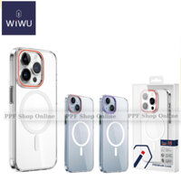 Ốp lưng cứng WIWU Jelly Magnetic Case Lưng trong viền camera màu nổi bật cho IPhone 15 ProMax cực đẹp