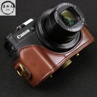 Ốp lưng da Canon G7XIII G7X MarkII Túi đựng máy ảnh gương lật G7x3 Vỏ bảo vệ Túi chụp ảnh di động