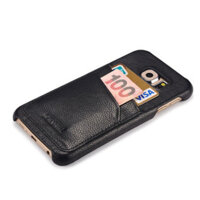 Ốp lưng da cao cấp dành cho Samsung Galaxy S6 hàng hiệu Icarer Litchi Pattern Series - Hàng chính hãng