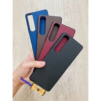 Ốp lưng da caro viền nhựa dẻo Sony Xperia 1 IV - Xperia 5 IV - Xperia 10 IV