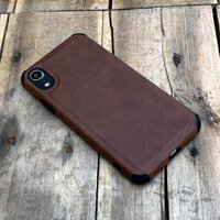 Ốp lưng da chống sốc dành cho iPhone 7  8  SE 2020  7 PLUS  8 PLUS  X  XS  XS MAX  XR  11  11 PRO  11 PRO MAX  12 MINI  12  12Pro  12 Pro Max - Hàng chính hãng - R - Nâu