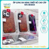 Ốp lưng da iphone (Hàng thiết kế KTS) cho ip 11/11pro/11promax/12/12pro/12promax/13/13pro/13promax Nino Apple.Store