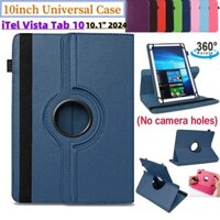 Ốp Lưng Đa Năng Xoay 360 Cho iTel Vista Tab 10 Tab10 10.1 Inch 2024 P10004L Flip Stand Leather Case (Không Có Lỗ camera)