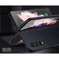 Ốp lưng da SULADA sang trọng dành cho SAMSUNG Z FOLD 3 /W22 viền đen