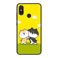 Ốp lưng dành cho điện thoại Xiaomi Mi A2 Cún Vàng Và Đen