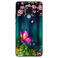 Ốp lưng danh cho Huawei Mate 20 mẫu Bướm Hồng