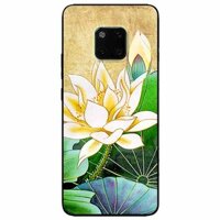 Ốp lưng danh cho Huawei Mate 20 Pro mẫu Hoa Sen Vàng