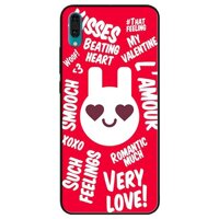 Ốp lưng dành cho Huawei Y7 Pro 2019 mẫu Thỏ LOVE Đỏ
