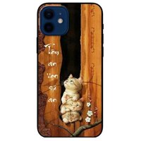 Ốp lưng dành cho Iphone 12 Mini - Iphone 12 - Iphone 12 Pro - 12 Pro Max - mẫu Tâm An Chú Mèo - 12 Mini
