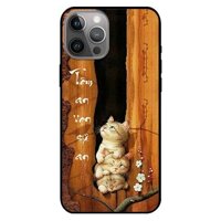 Ốp lưng dành cho Iphone 12 Mini - Iphone 12 - Iphone 12 Pro - 12 Pro Max - mẫu Tâm An Chú Mèo - 12 Pro Max