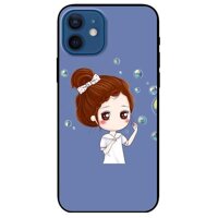 Ốp lưng dành cho Iphone 12 Mini - 12  12 Pro - 12 Pro Max mẫu Cô Gái Búi Tóc - iPhone 12 Mini