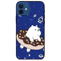 Ốp lưng dành cho Iphone 12 Mini - 12  12 Pro - 12 Pro Max mẫu Gấu Trắng Donut - iPhone 12 Mini