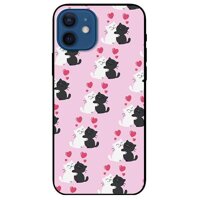 Ốp lưng dành cho Iphone 12 Mini - 12  12 Pro - 12 Pro Max mẫu Mèo Yêu Nhau - iPhone 12 Mini