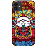 Ốp lưng danh cho Iphone 12 Mini Mèo May Mắn Trắng