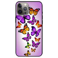 Ốp lưng dành cho Iphone 12 Mini - 12  12 Pro - 12 Pro Max mẫu Bướm Tím Bay - iPhone 12  12 Pro