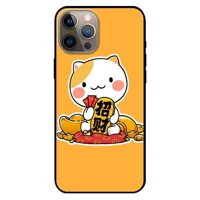 Ốp lưng dành cho Iphone 12 Promax mẫu Mèo Và Thỏi Vàng