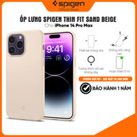 Ốp lưng dành cho Iphone 141414 Pro14 Pro Max Spigen Thin Fit - hàng chính hãng - Sand Beige - iPhone 14 pro max
