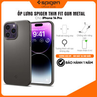Ốp lưng dành cho Iphone 141414 Pro14 Pro Max Spigen Thin Fit - hàng chính hãng - Gunmetal - iPhone 14 pro