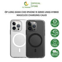 Ốp Lưng Dành Cho iPhone 15 Series UNIQ Hybrid Magclick Charging Calio Mặt lưng bằng polycarbonate bền bỉ để bảo vệ toàn