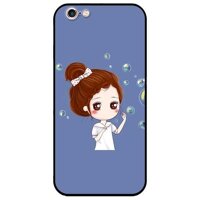 Ốp lưng dành cho Iphone 5  5s  5Se - Iphone 6  6s - Iphone 6 Plus  6s Plus mẫu Cô Gái Búi Tóc - Iphone 6  6s