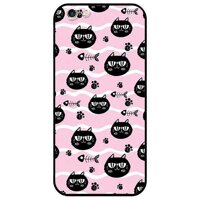 Ốp lưng dành cho Iphone 5  5s  5Se - Iphone 6  6s - Iphone 6 Plus  6s Plus mẫu Mèo Đen Và Xương Cá - Iphone 6 Plus  6s Plus