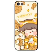 Ốp lưng dành cho Iphone 5  5s  5Se - Iphone 6  6s - Iphone 6 Plus  6s Plus mẫu Cô Gái Ăn Kem - Iphone 5  5s  5Se