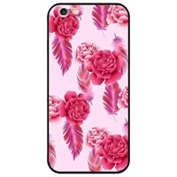 Ốp lưng dành cho Iphone 5  5s  5Se - Iphone 6  6s - Iphone 6 Plus  6s Plus mẫu Mẫu Đơn Nền Hồng - Iphone 6  6s
