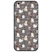 Ốp lưng dành cho Iphone 5  5s  5Se - Iphone 6  6s - Iphone 6 Plus  6s Plus mẫu Họa Tiết Mèo Xám - Iphone 6 Plus  6s Plus