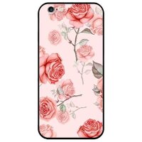 Ốp lưng dành cho Iphone 5  5s  5Se - Iphone 6  6s - Iphone 6 Plus  6s Plus mẫu Hoa Tiết Hồng Cam - Iphone 6  6s