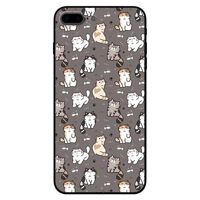 Ốp lưng dành cho iPhone 7  iPhone 8 - iPhone Se 2020 - 7 Plus  8 Plus mẫu Họa Tiết Mèo Xám - iPhone 7 Plus  8 Plus