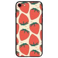 Ốp lưng dành cho iPhone 7  iPhone 8 - iPhone Se 2020 - 7 Plus  8 Plus mẫu Họa Tiết Dâu Đỏ - iPhone Se 2020