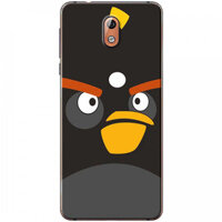 Ốp lưng dành cho Nokia 3.1 mẫu Mặt Angry bird đen