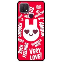 Ốp lưng dành cho Oppo A15 - A15s mẫu Thỏ LOVE Đỏ