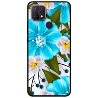 Ốp lưng dành cho Oppo A15 - A15s mẫu Hoa Xanh Trắng