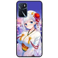 Ốp lưng dành cho Oppo A16 mẫu Anime Cô Gai Cai Toc Đo