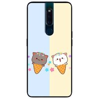 Ốp lưng dành cho Oppo A5  2020  - A9  2020  - Find X2 - F11 Pro mẫu Couple Kem - Oppo F11 Pro
