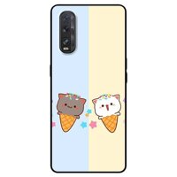 Ốp lưng dành cho Oppo A5  2020  - A9  2020  - Find X2 - F11 Pro mẫu Couple Kem - Oppo Find X2