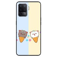 Ốp lưng dành cho Oppo A54 - A74 - A94 - A15  A15s mẫu Couple Kem - Oppo A94