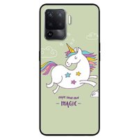 Ốp lưng dành cho Oppo A54 - A74 - A94 - A15  A15s mẫu Ngựa Nền Xanh Magic - Oppo A94