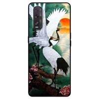 Ốp lưng dành cho Oppo Find X2 mẫu Chim Hạc