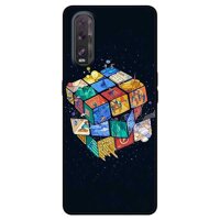 Ốp lưng dành cho Oppo Find X2 mẫu Rubik Vũ Trụ