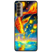 Ốp lưng dành cho Oppo Reno 4 Pro mẫu Cá Chép Vàng