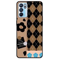 Ốp lưng dành cho Oppo Reno 6 - Oppo Reno 6Z - Hoa Nền Sọc - Lựa Chọn Oppo Reno 6
